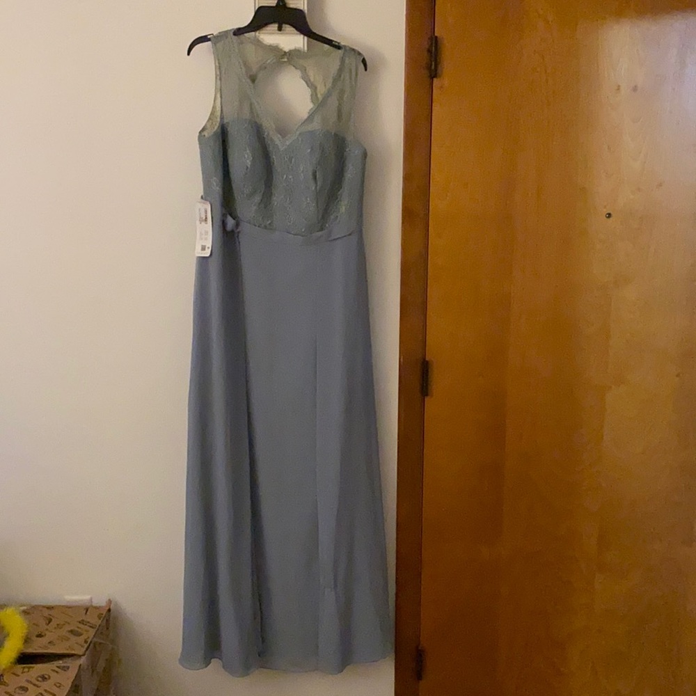 Azazie Dusty blue bridesmaid dress